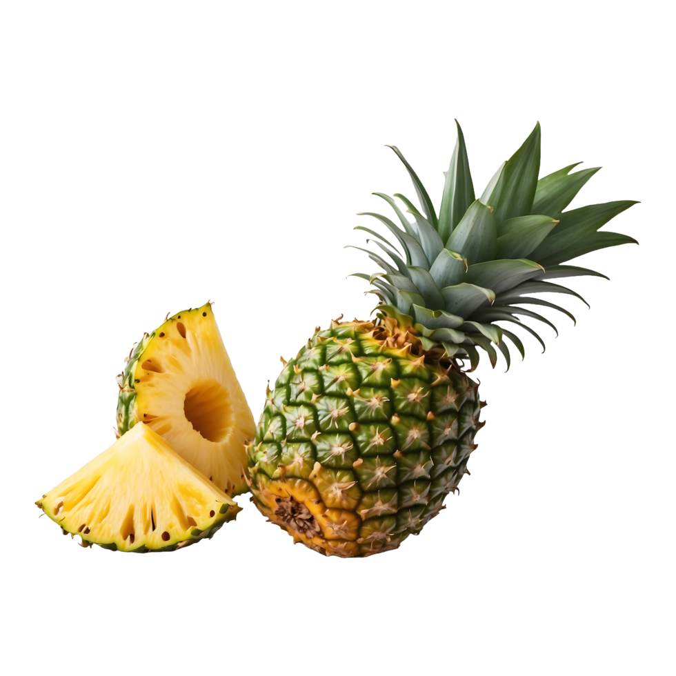 Pineapple fruit isolated on transparent background png