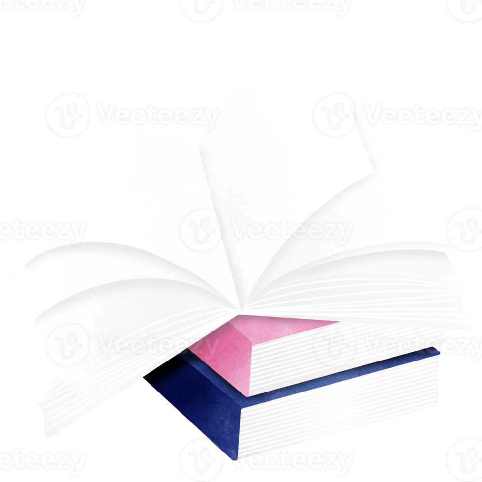 There are many notebooks and books on the table png