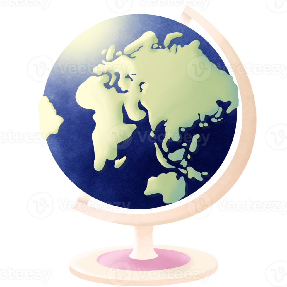 une globe utilisé pour étudiant étude png