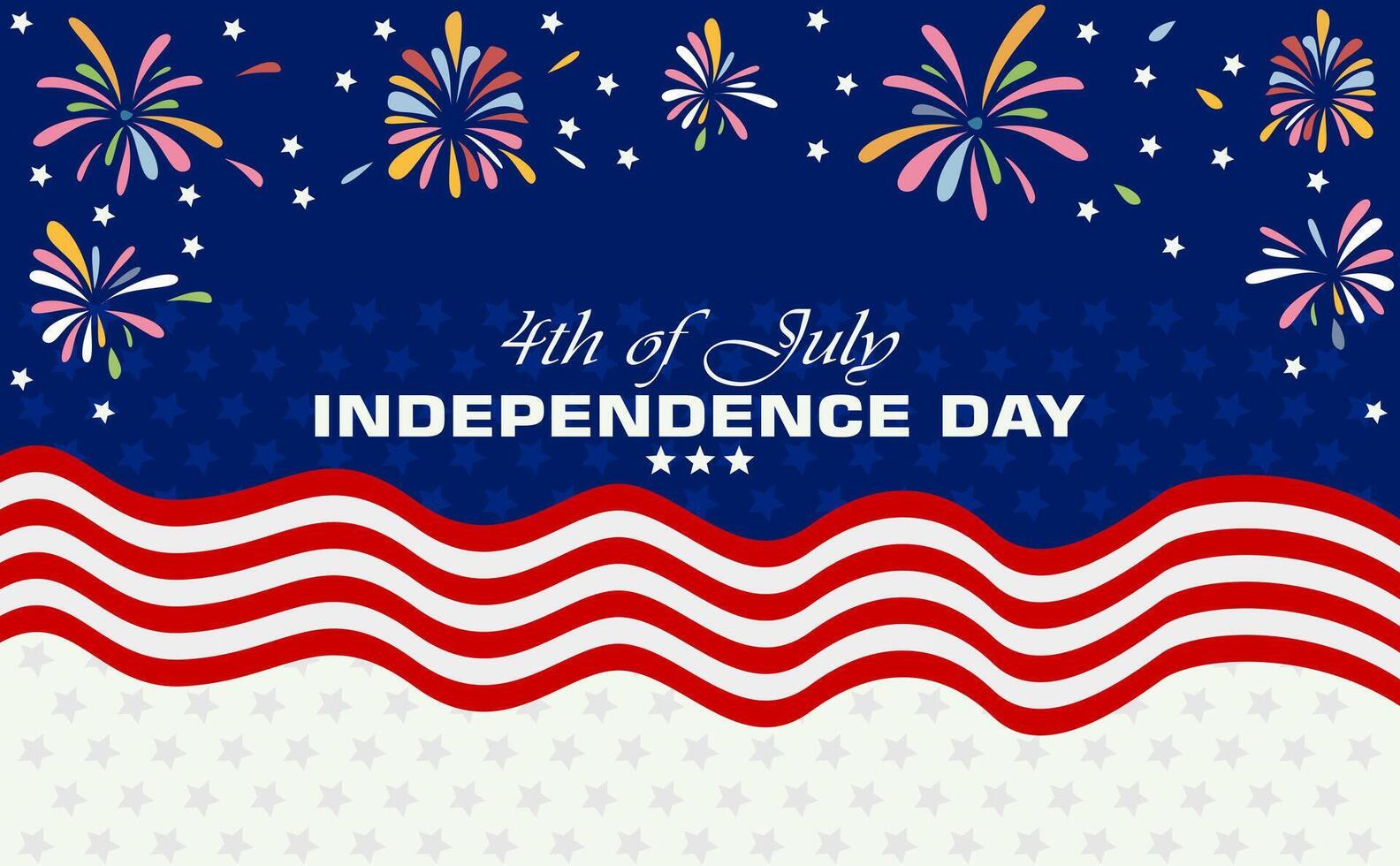 Fourth of july independence day background. Suitable for 4th of July Independence Day posters, banners, flyers, backgrounds vector