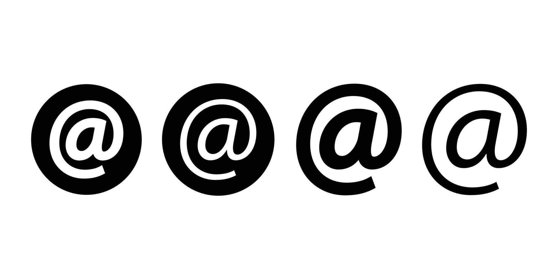 At the rate sign icon illustration vector