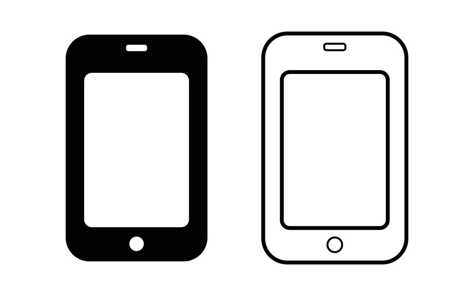 Cell Phone Icon Illustration. vector