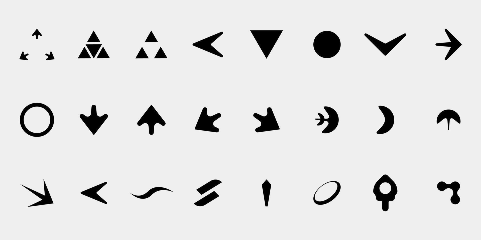 Futuristic streetwear cyberpunk shape element technology graphic design template vector