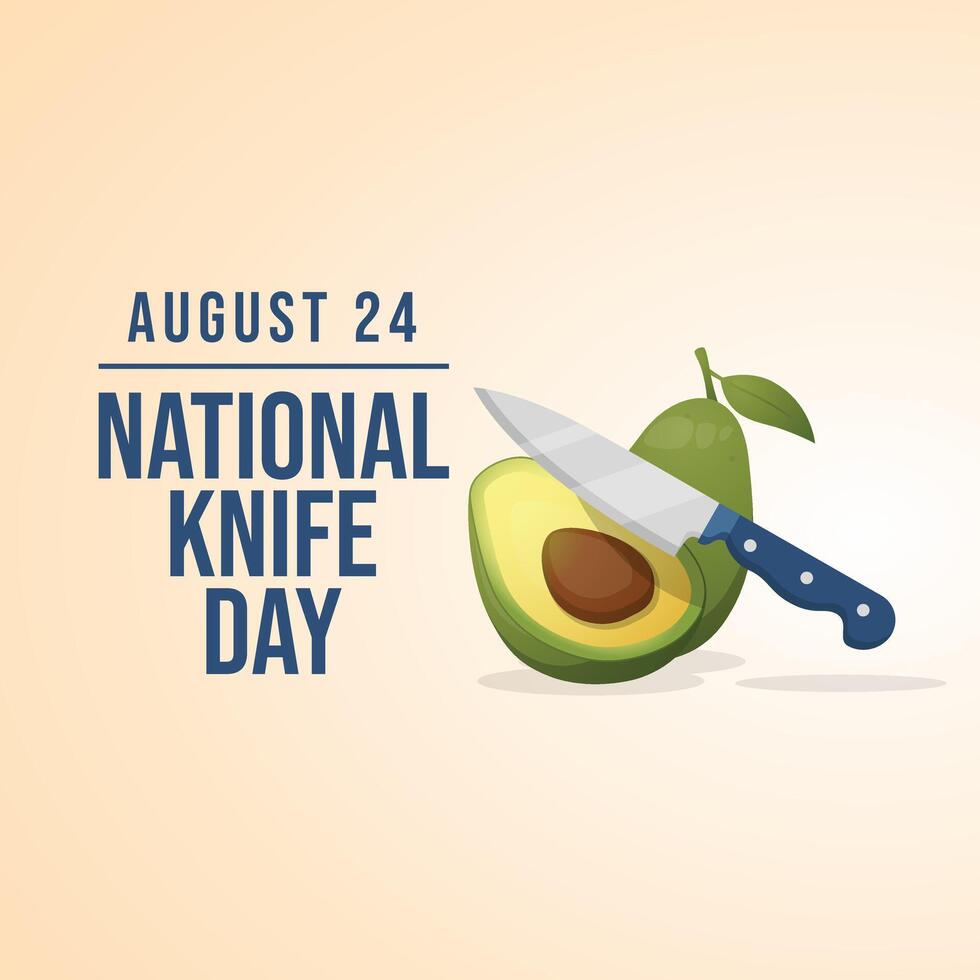 National Knife Day design template good for celebration usage. eps 10. flat design. knife image. vector