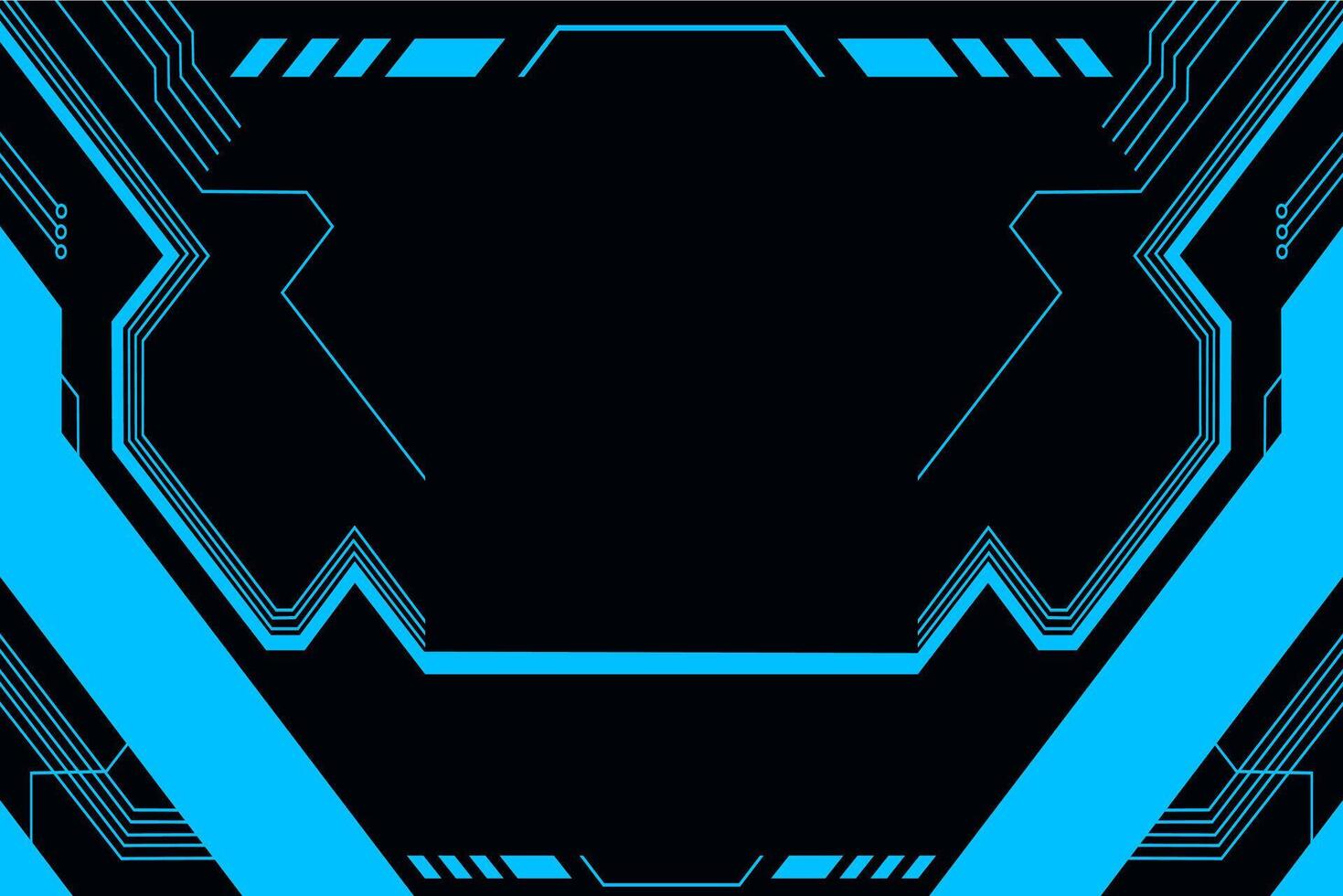 light blue tech line dark background vector