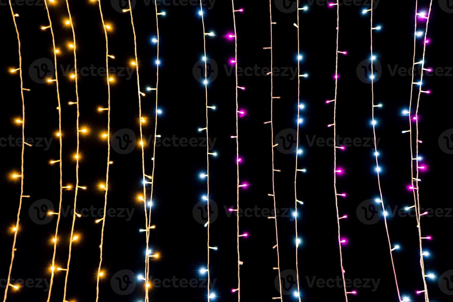 Bokeh light in festival background. photo