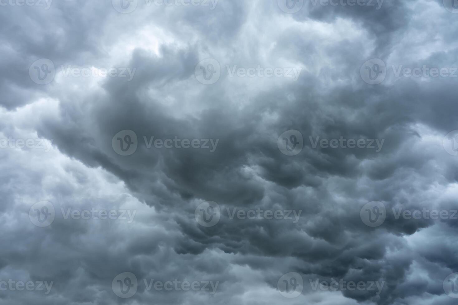 Rain clouds on the sky are falling background. photo