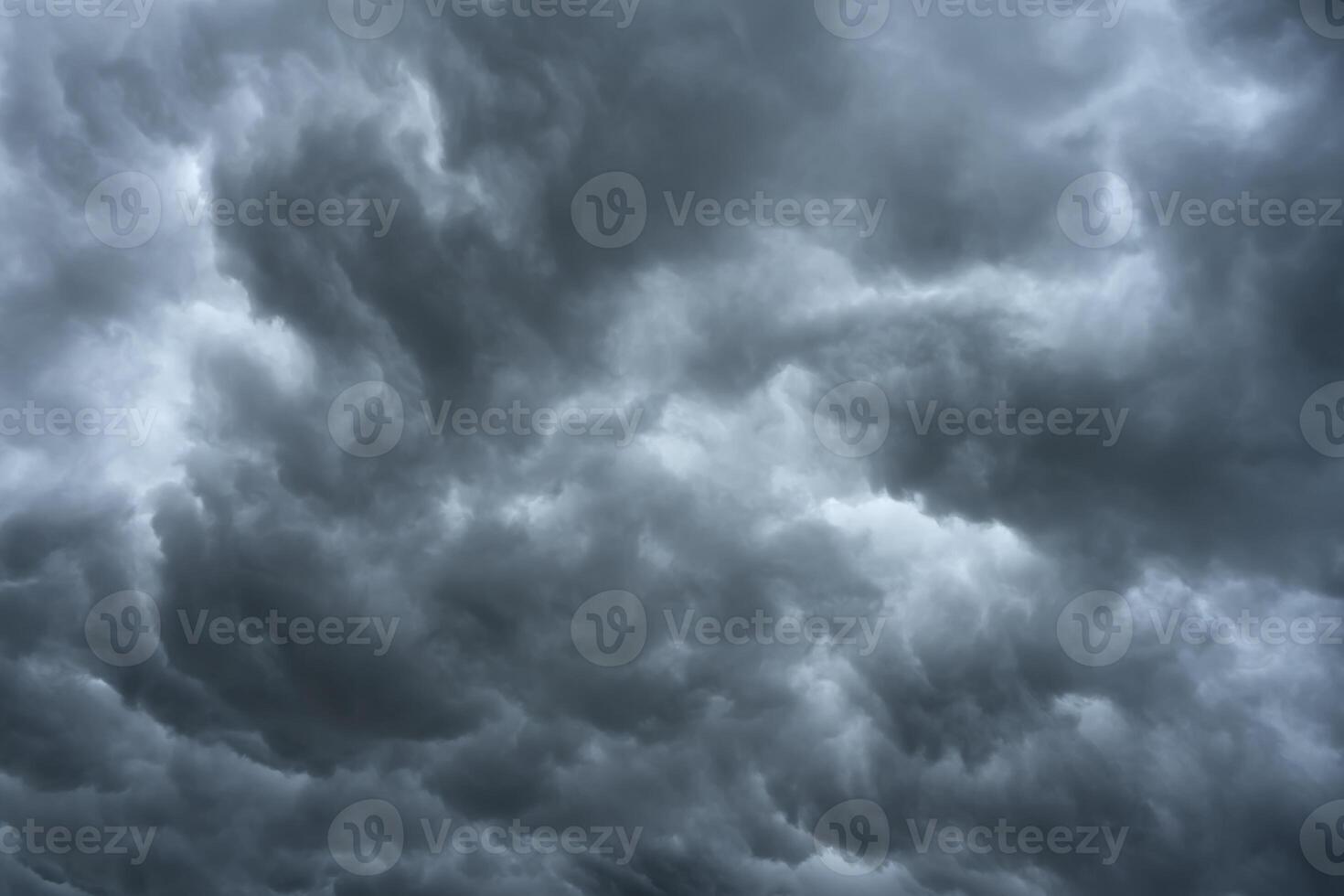 Rain clouds on the sky are falling background. photo