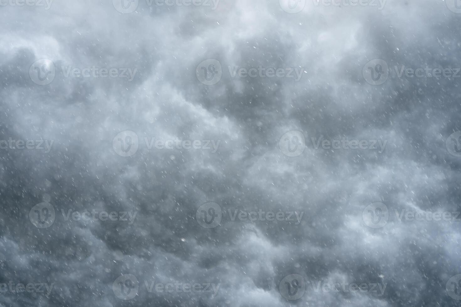 Rain clouds on the sky with rain fall. photo