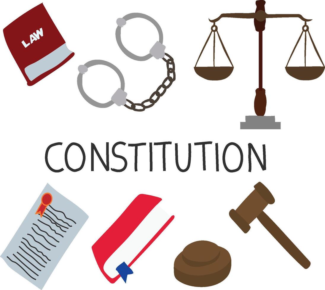 pack constitution set vector