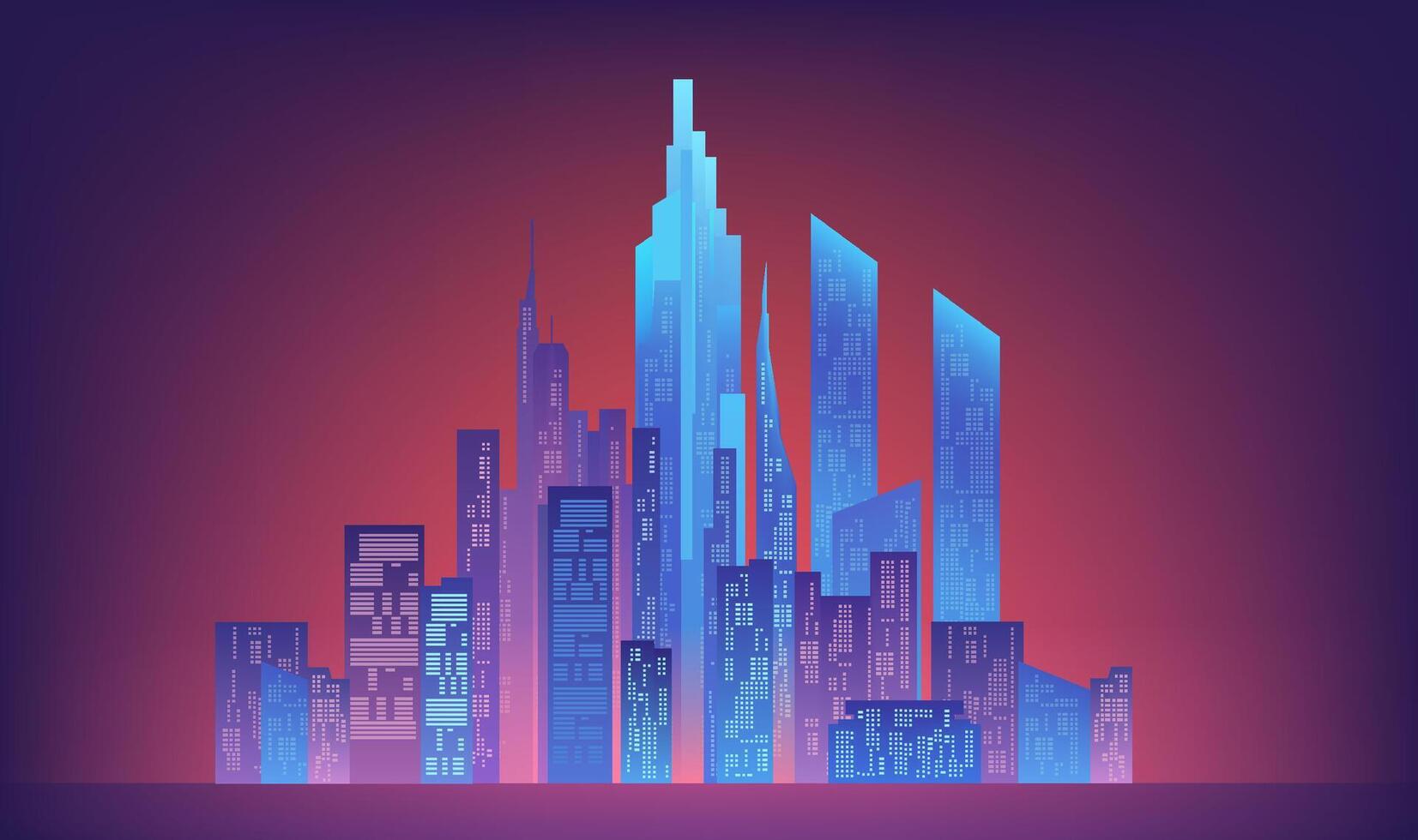 a cityscape with a city in the background. vector