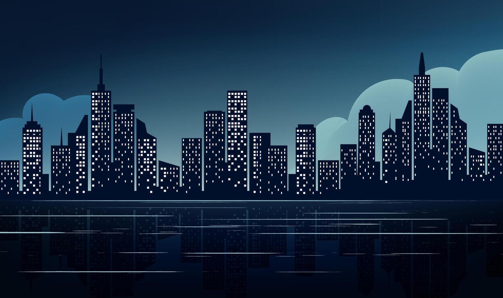 a cityscape with a city in the background. vector