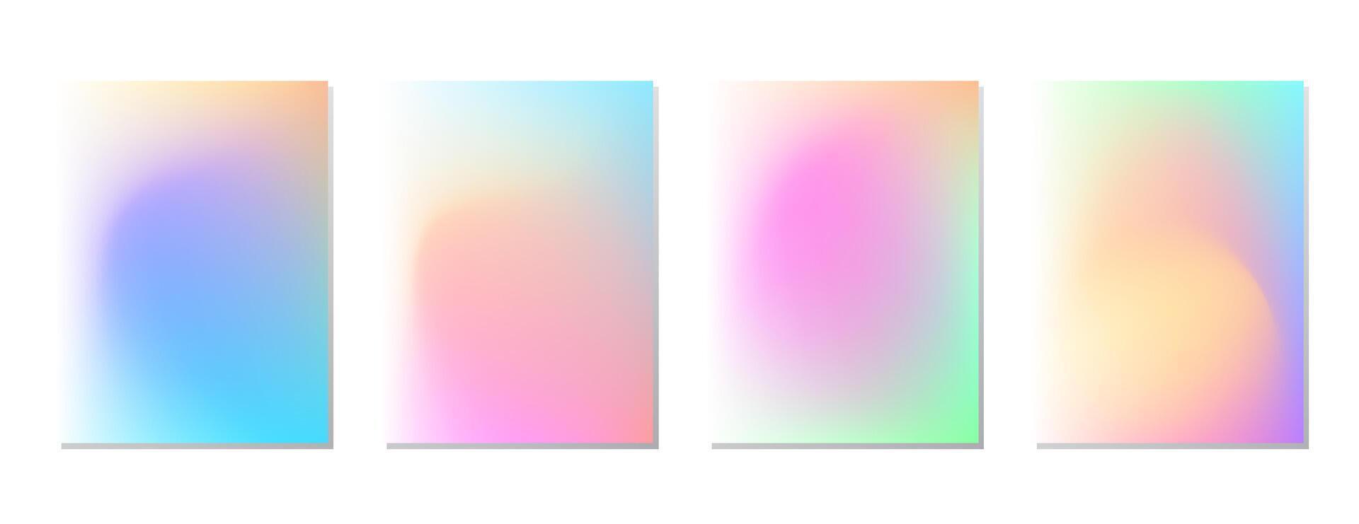 SET GRADIENT LIQUID COLOR. POSTER BACKGORUND DESIGN TEMPLATE GOOD FOR POSTER, WALLPAPER, COVER, FRAME, FLYER, SOCIAL MEDIA, GREETING CARD vector
