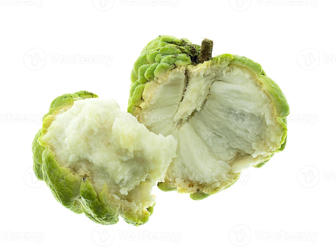 Sugar apple on white background. photo