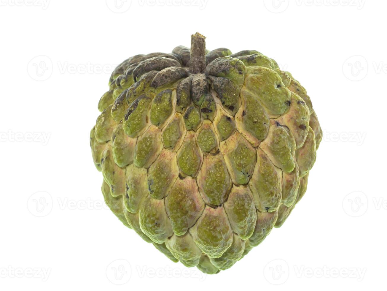 Sugar apple on white background. photo