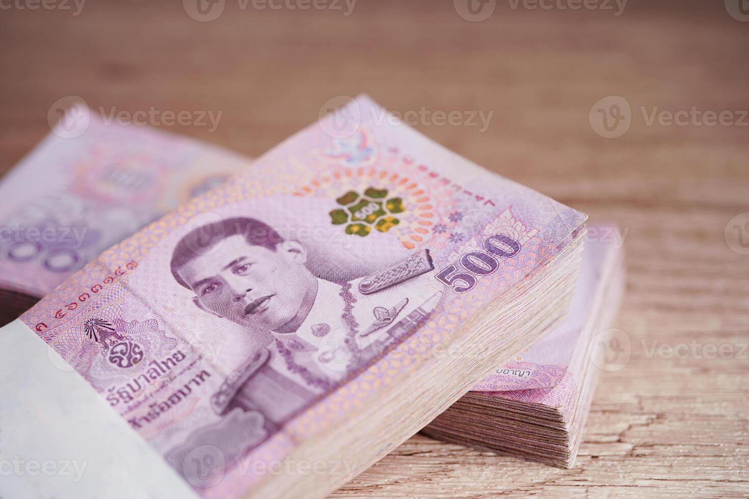 Thai baht banknote money, investment economy, accounting business and banking. photo