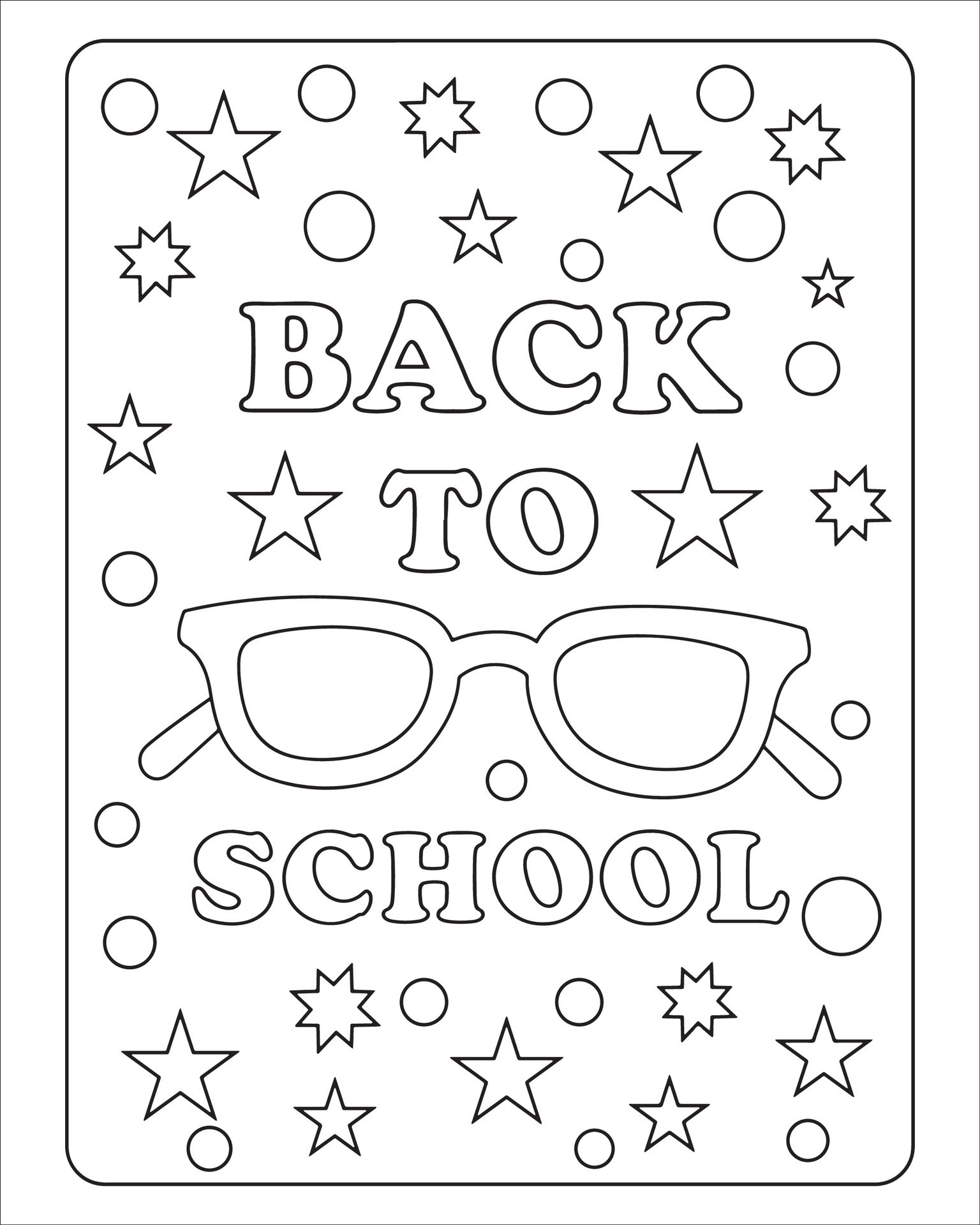 Back To School Coloring Pages for kids 46546583 Vector Art at Vecteezy