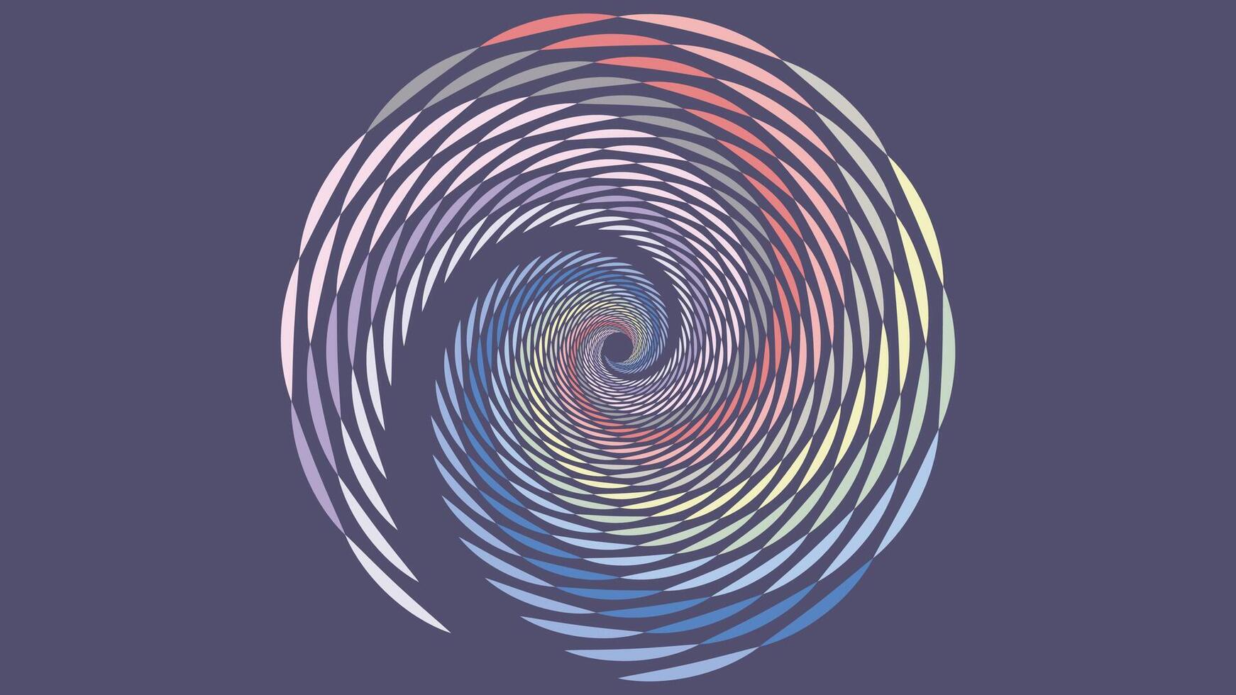 Abstract spiral spinning net type glowing background. vector