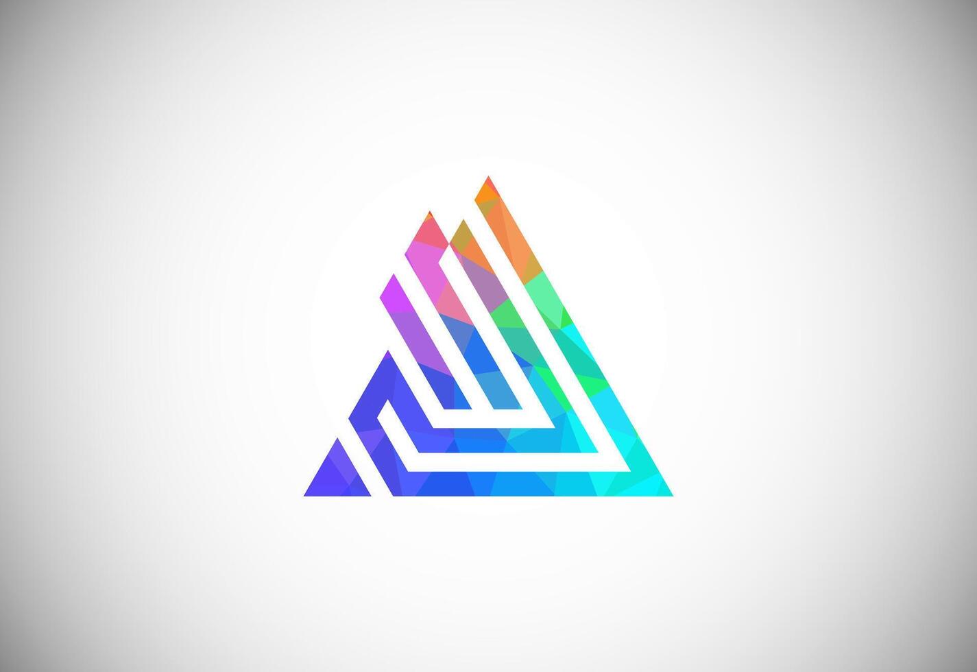 Abstract letter A logotype. Modern logo idea sign template vector