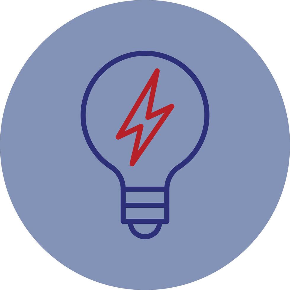 Renewable Energy Line Two Color Circle Icon vector