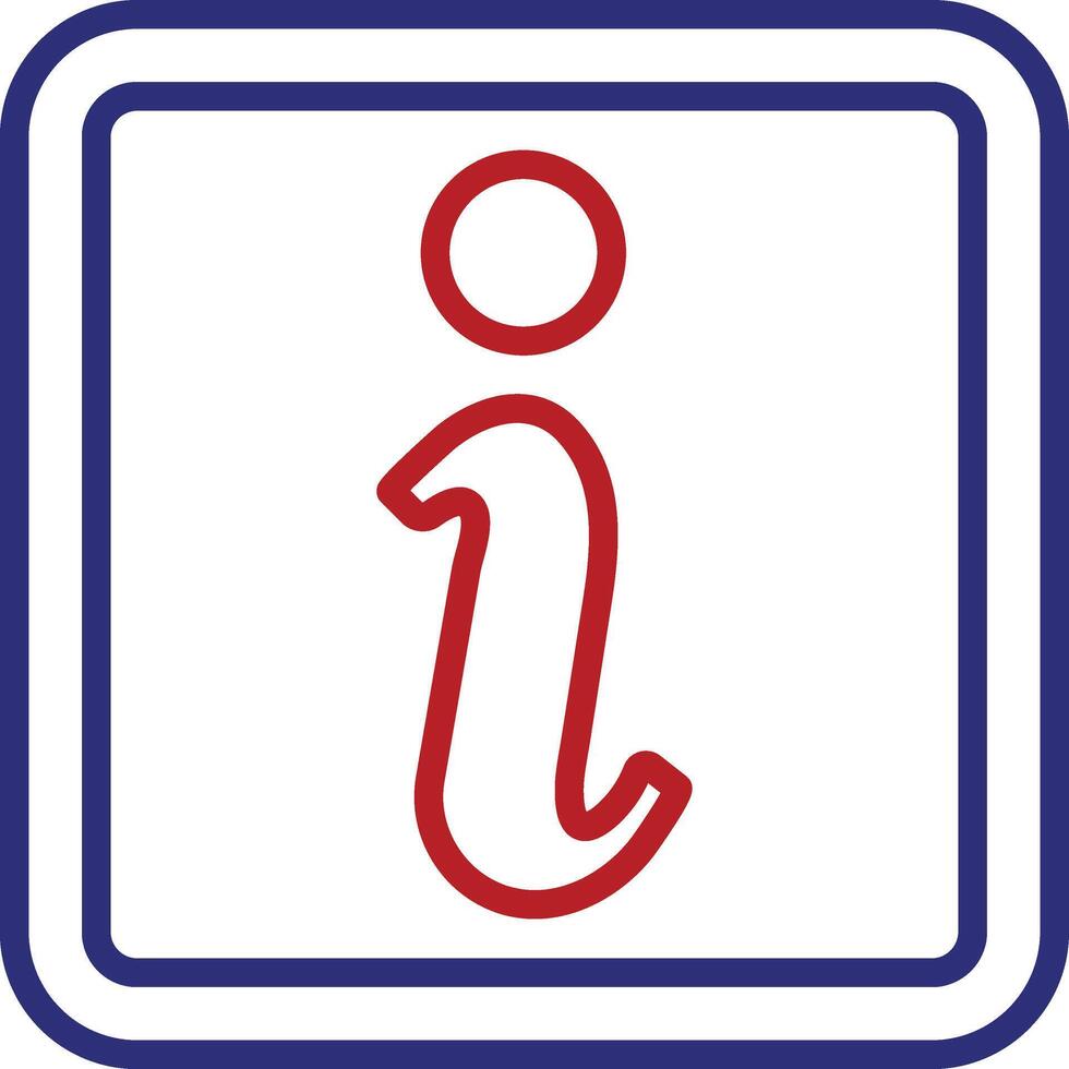 Information Line Two Color Icon vector