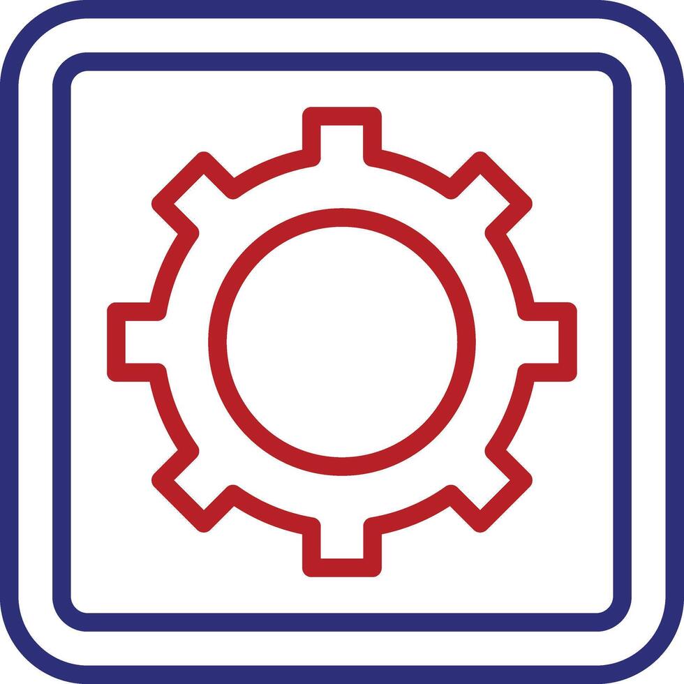 Settings Line Two Color Icon vector