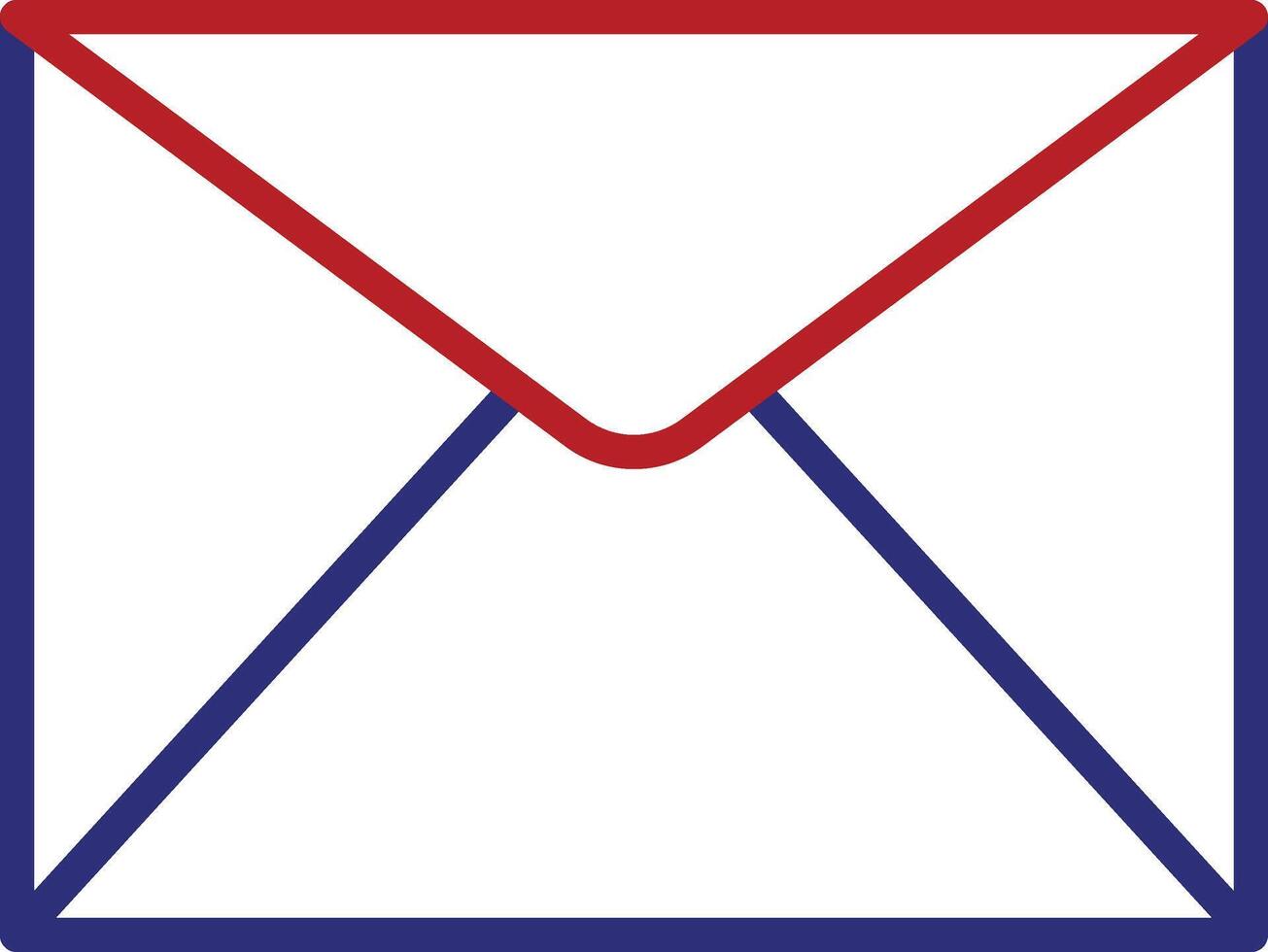 Envelope Line Two Color Icon vector