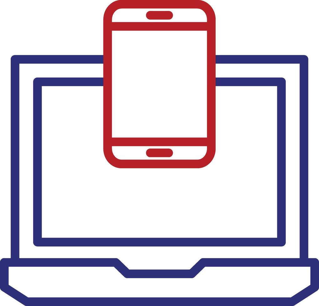 Responsive Line Two Color Icon vector