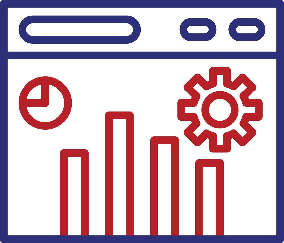 Optimize Line Two Color Icon vector