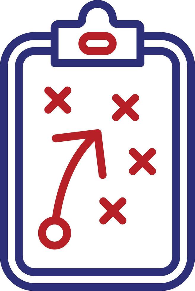 Strategy Line Two Color Icon vector