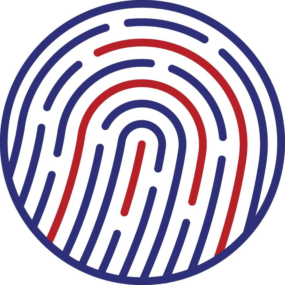 Biometrics Line Two Color Icon vector
