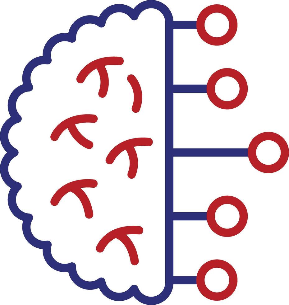 Future Line Two Color Icon vector