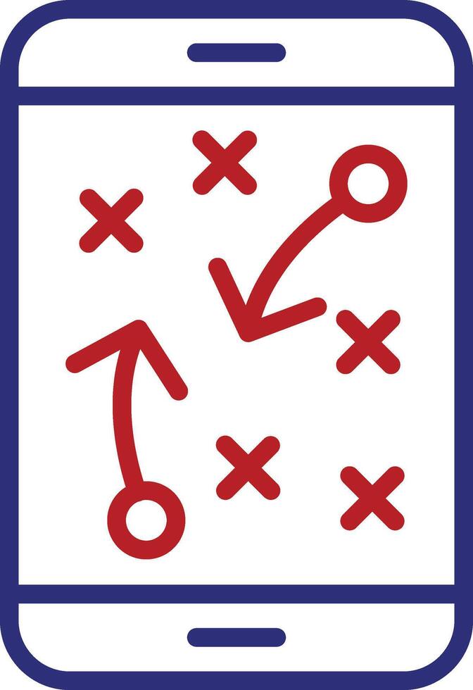 Strategy Planning Line Two Color Icon vector