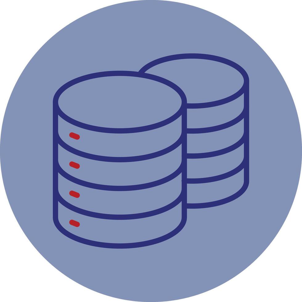 datos línea dos color circulo icono línea dos color circulo icono vector