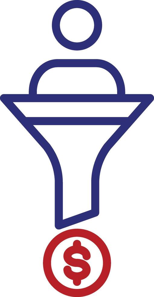 Lead Line Two Color Icon vector