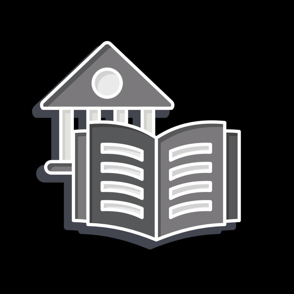 Icon Library. related to Book symbol. glossy style. simple design illustration vector