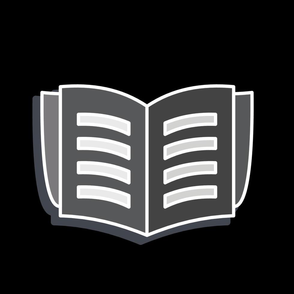 Icon Book. related to Book symbol. glossy style. simple design illustration vector