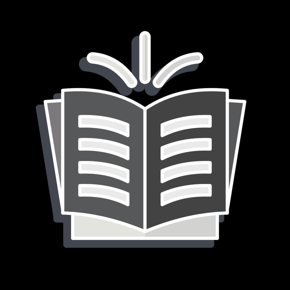 Icon Story. related to Book symbol. glossy style. simple design illustration vector
