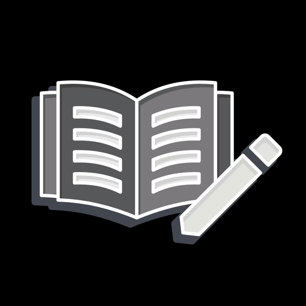 Icon Journal. related to Book symbol. glossy style. simple design illustration vector