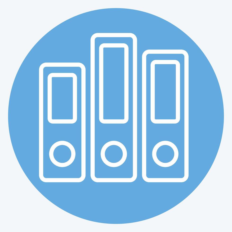 Icon Archive. related to Book symbol. blue eyes style. simple design illustration vector