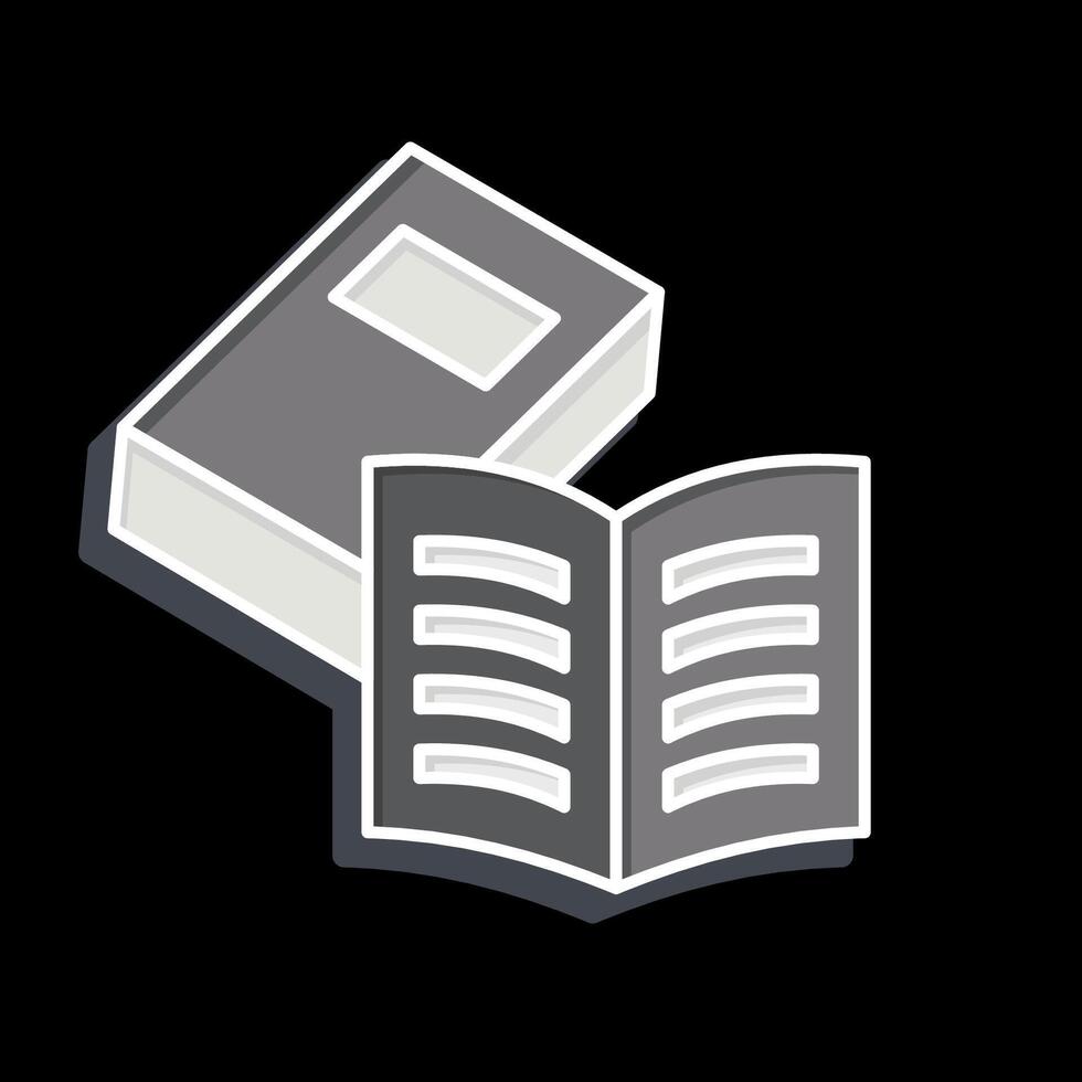 Icon Books. related to Book symbol. glossy style. simple design illustration vector