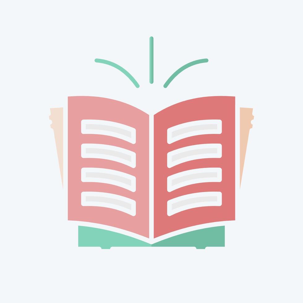 Icon Story. related to Book symbol. doodle style. simple design illustration vector