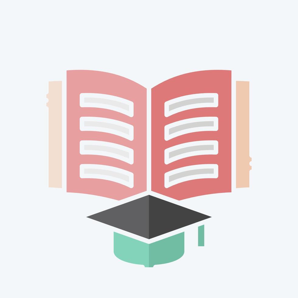 Icon Study. related to Book symbol. doodle style. simple design illustration vector
