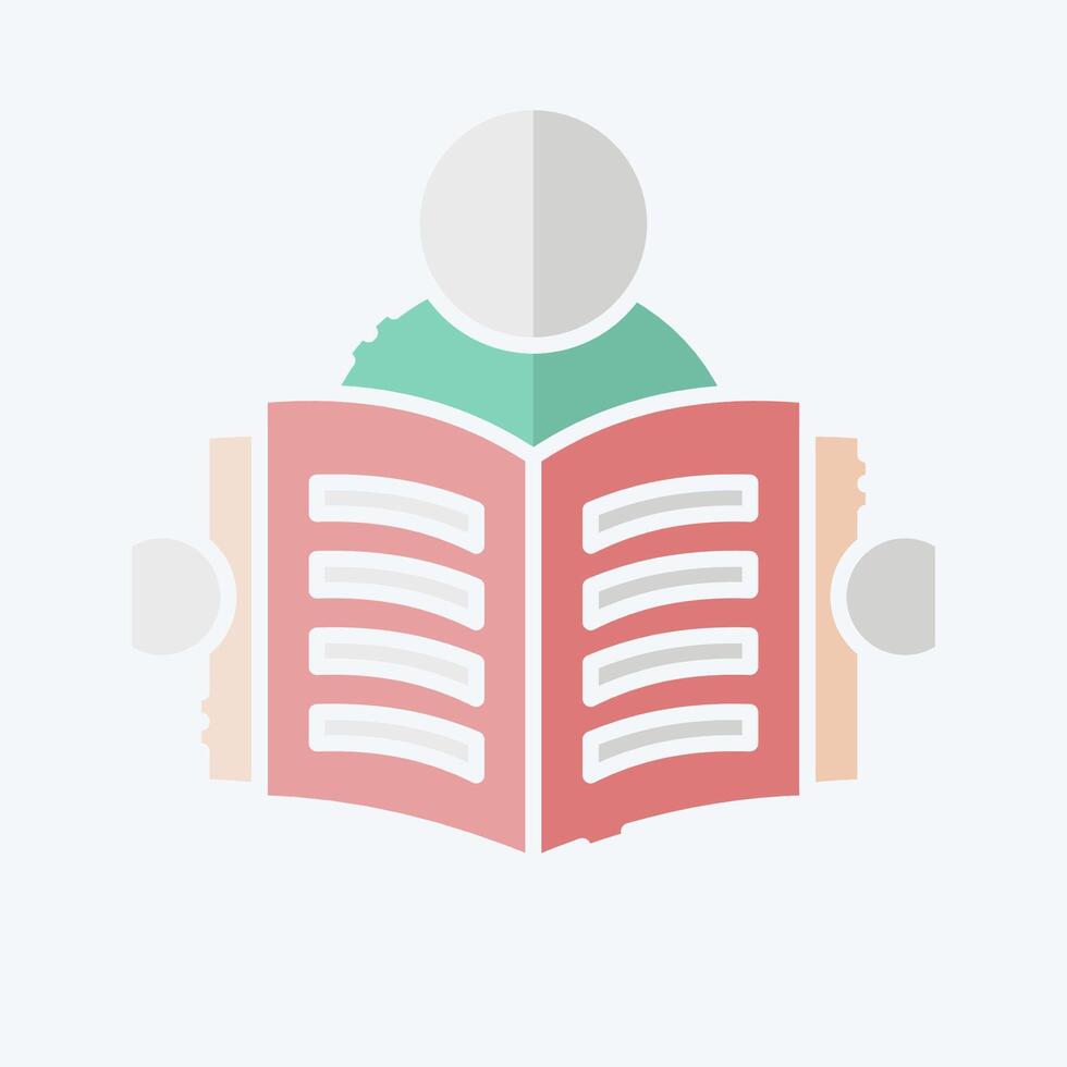Icon Read. related to Book symbol. doodle style. simple design illustration vector