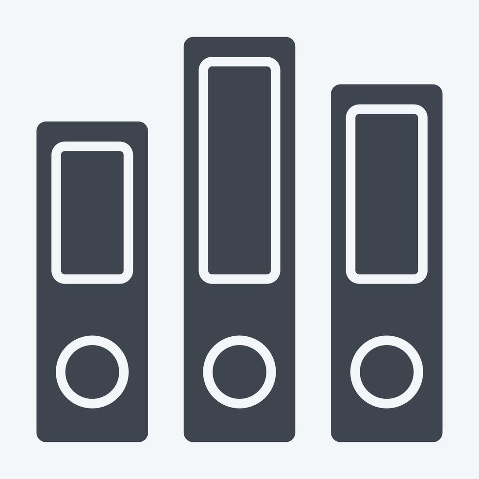 Icon Archive. related to Book symbol. glyph style. simple design illustration vector