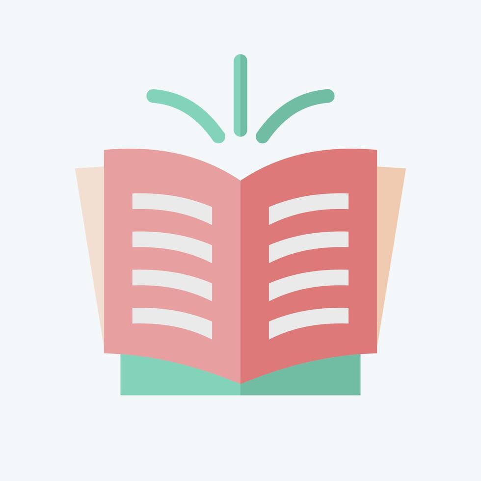 Icon Story. related to Book symbol. flat style. simple design illustration vector