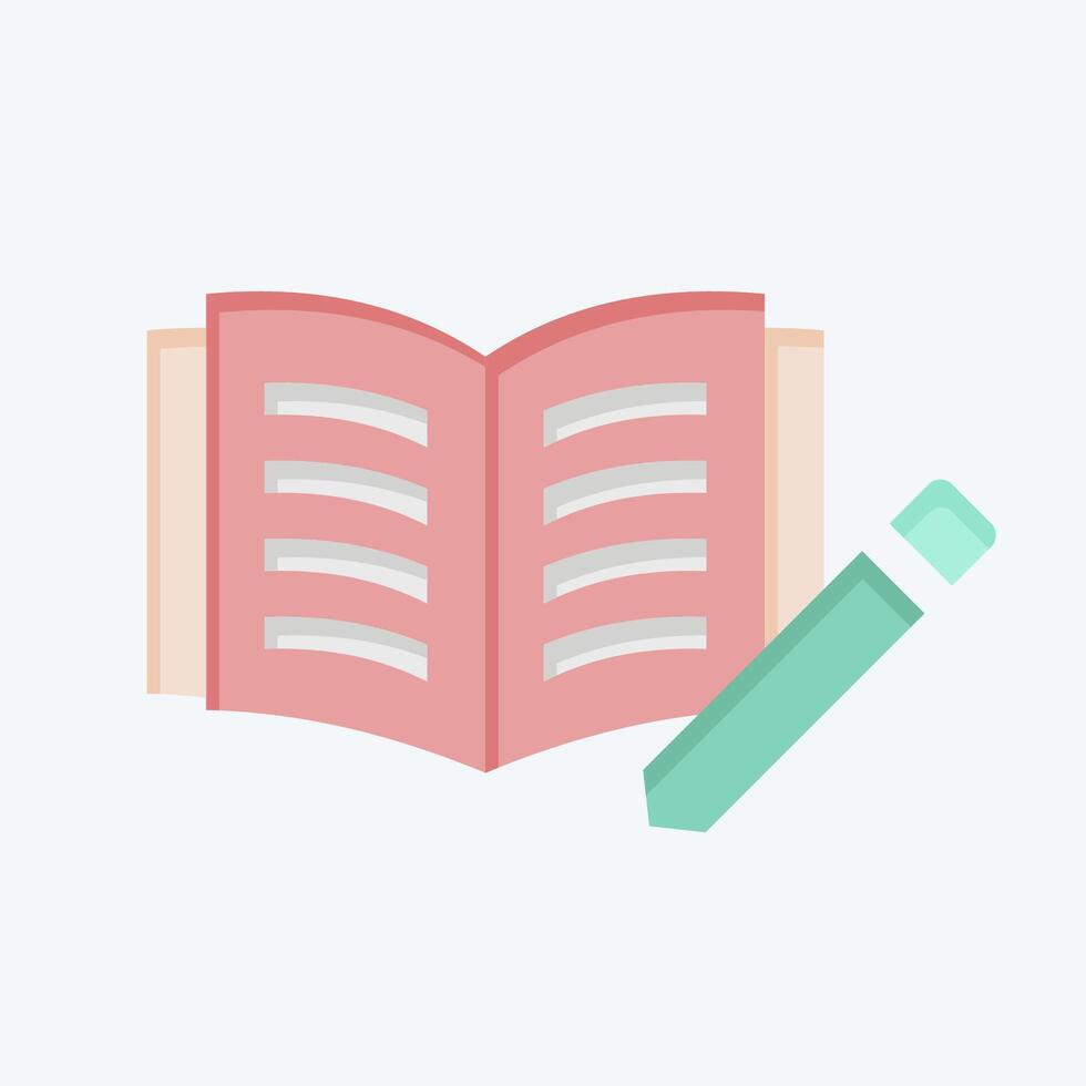 Icon Journal. related to Book symbol. flat style. simple design illustration vector