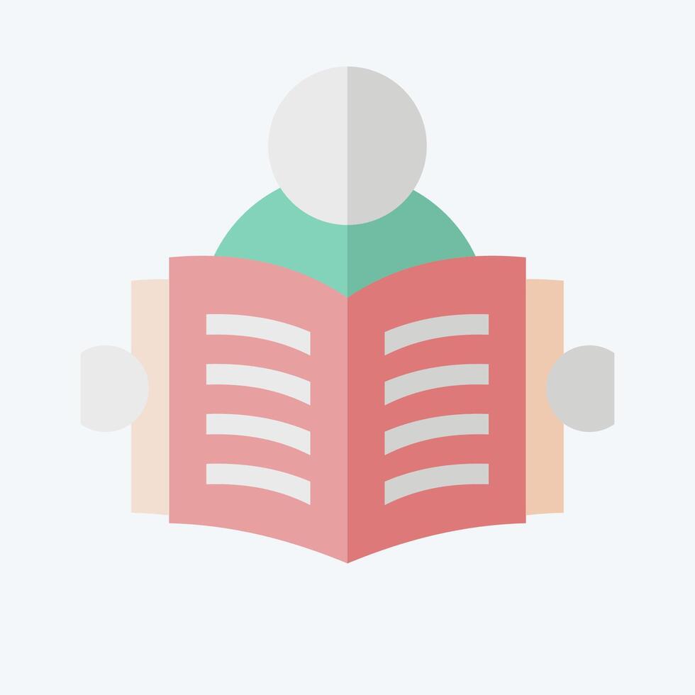 Icon Read. related to Book symbol. flat style. simple design illustration vector