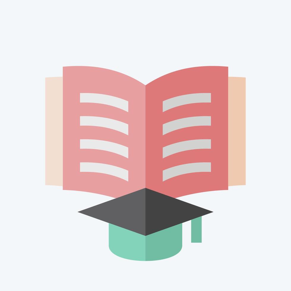Icon Study. related to Book symbol. flat style. simple design illustration vector