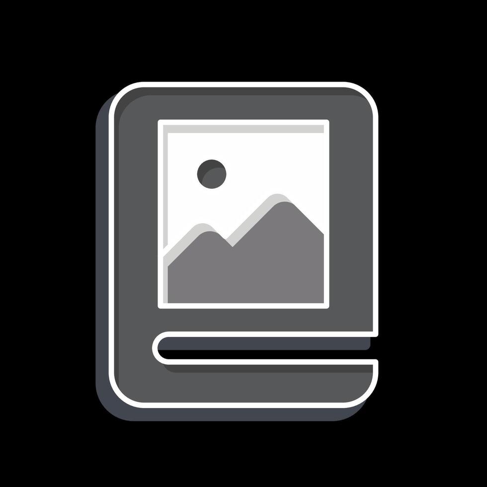Icon Album. related to Book symbol. glossy style. simple design illustration vector